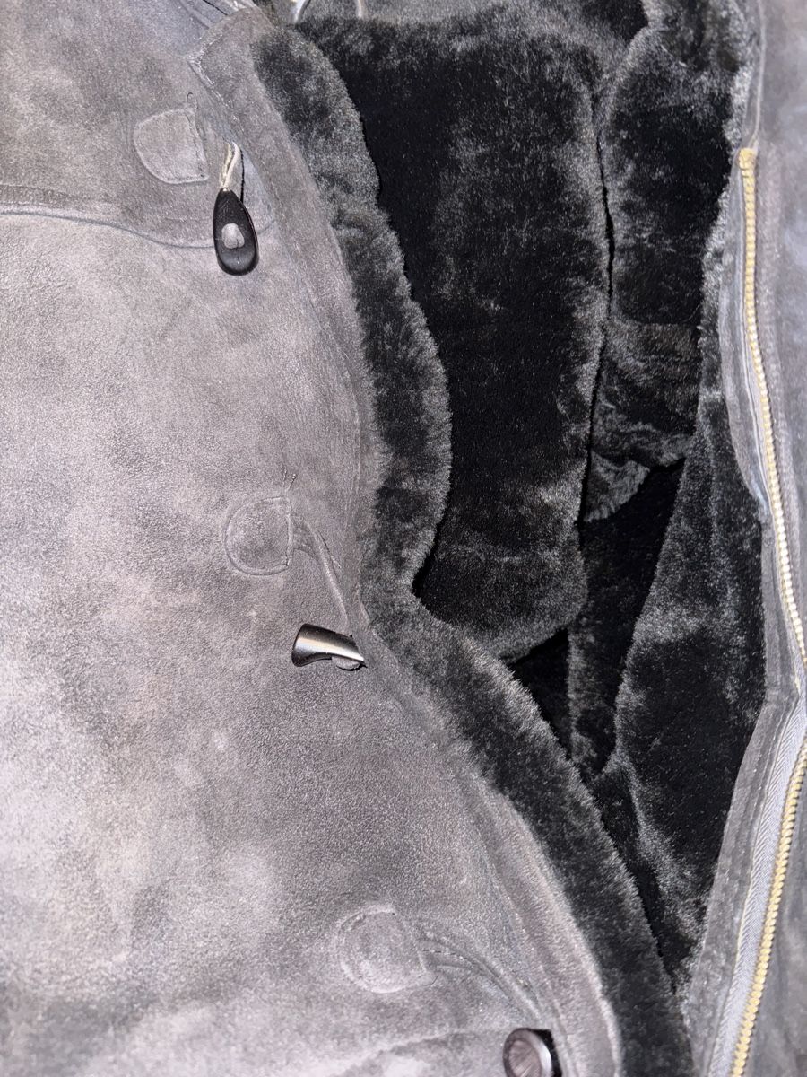 Cappotti: Suede Shearling Coat with Hood – Nuovo (secondo la descrizione) da Genève venduto da val_rp9x 8