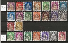 Lot Helvetia mit Schwert 1908 - 1933 : KP 247.--