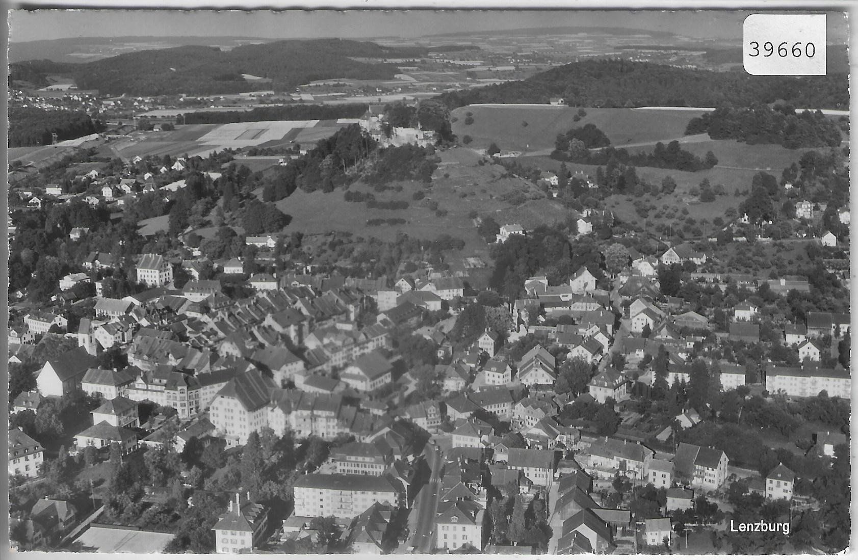 Cartoline postali: Flugaufnahme Lenzburg – Usato da Ettingen venduto da Kartenplanet