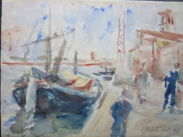Gemälde: KÜNSTLER ?  AQUARELL SIGNIERT – Gebraucht aus Gersau von grafik-kunst