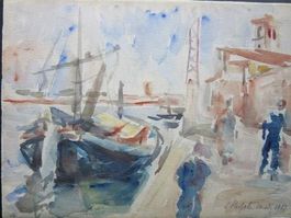 KÜNSTLER ?  AQUARELL SIGNIERT