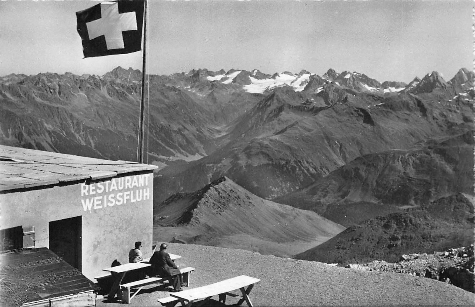 Cartoline postali: 2x Davos Weissfluh – Usato da Ottikon b.Kemptth. venduto da Neptun1974