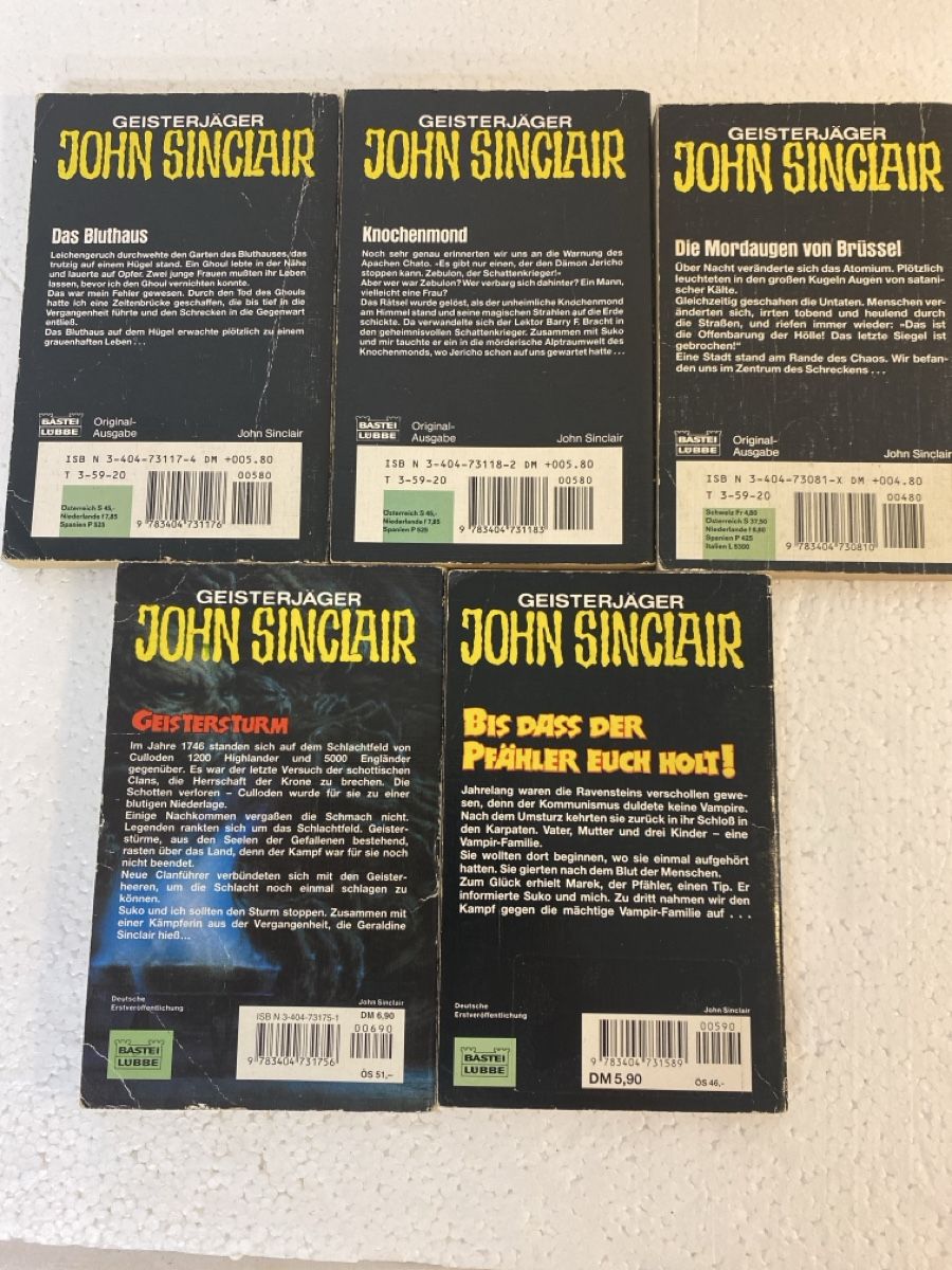 Libri: John Sinclair: Knochenmond & Geistersturm - 5. Romane – Usato da sursee venduto da trilli-tralli 3