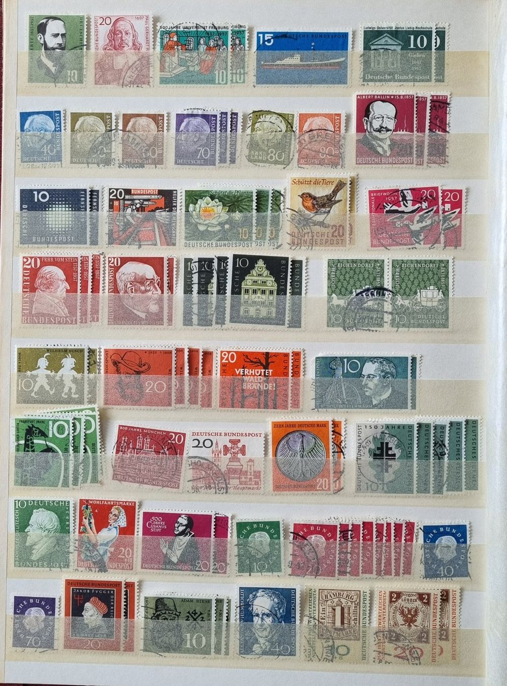 Tutti i francobolli: BRD Briefmarken Album Deutsche Bundespost – Usato da Thun venduto da yvonne.95 1