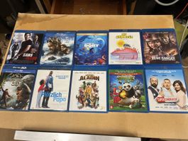 Lot de 10 Blu-ray films divers état neuf