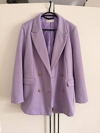 Reserved, Blazer lila mit Goldknöpfen, Gr. 42