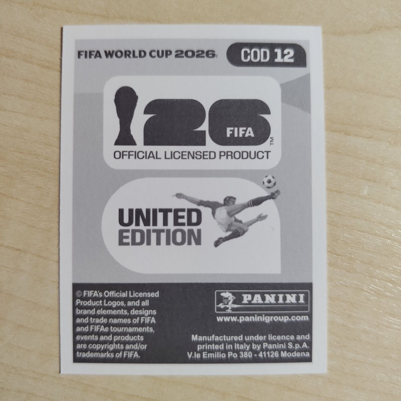 Panini Carte collezionabili: Noah SADIKI, COD 12, Panini WM 2026 – Nuovo (secondo la descrizione) da Dietlikon venduto da itmo 1