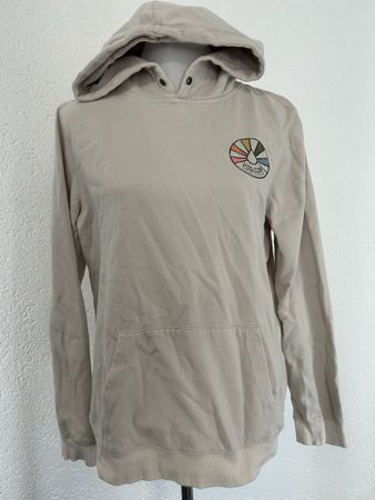 Volcom Hoodie beige mit Logo-Druck Grösse M guter Zustand