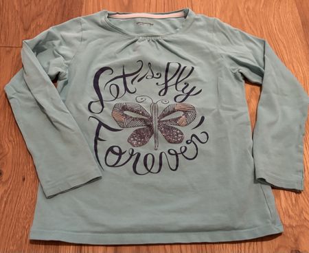 Mädchen Langarmshirt Gr. 110/116