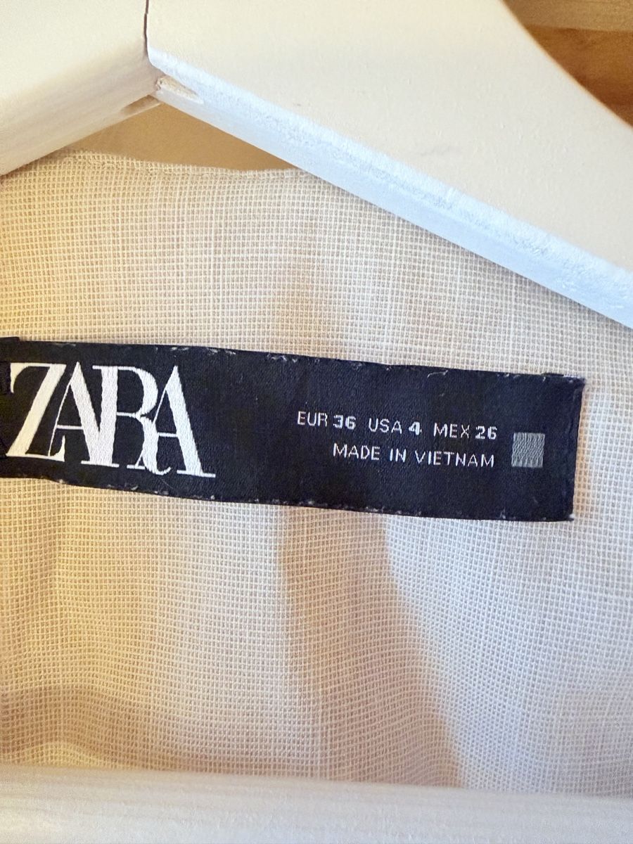 Zara Giacche: Zara Beige Linen Blend Blazer – Nuovo (secondo la descrizione) da Zürich venduto da BettinaMarie2308 3