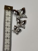 Silberne Schmetterlingsbrosche