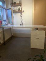 schreibtisch, weiss, metall, modern