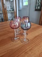 6 Farbige Weingläser 