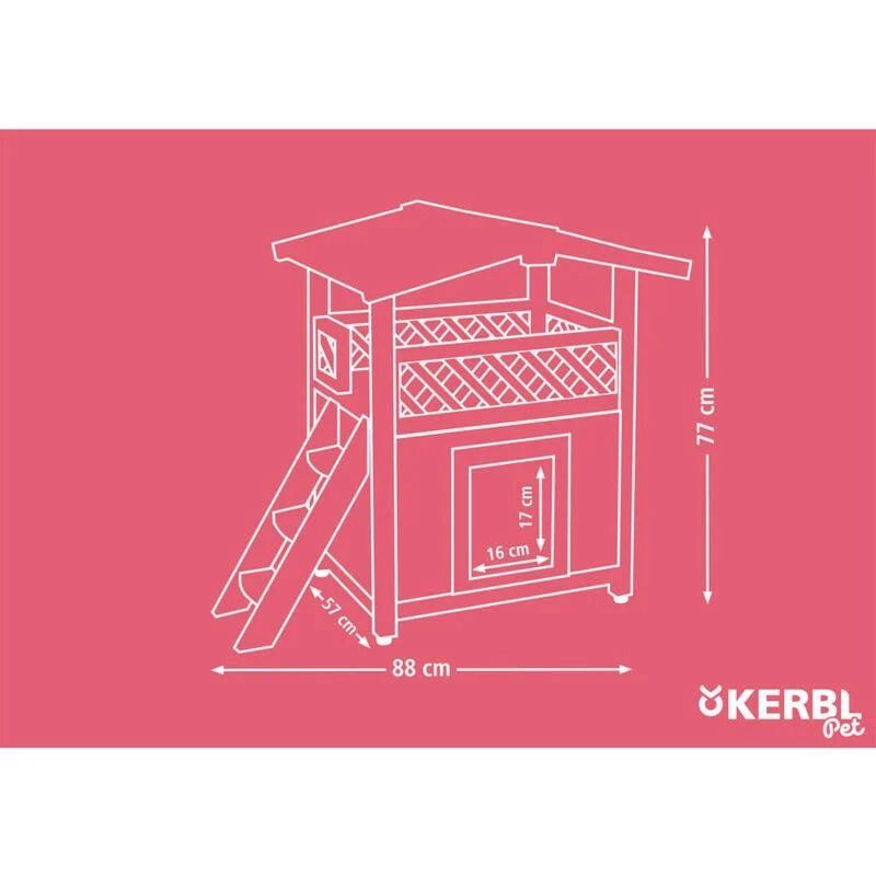 Altro in Accessori per animali: Kerbl 4-Seasons Katzenhaus beheizbar – Nuovo e nell'imballaggio originale da Bottighofen venduto da zaap 8