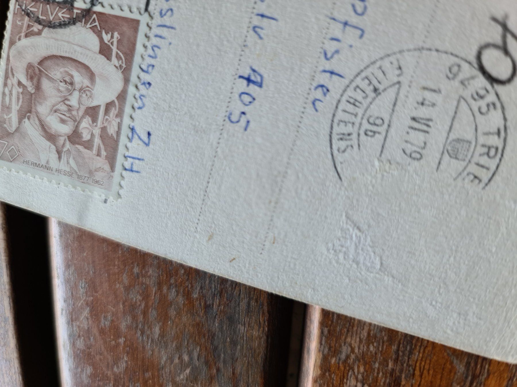Cartoline postali: Ansichtskarte Liechtenstein Schloss Vaduz 1979 – Usato da Dintikon venduto da Vexi 1