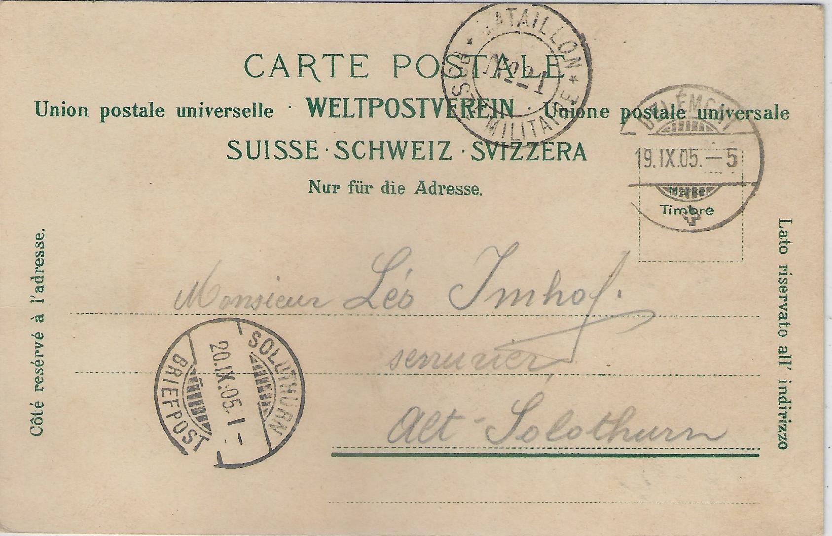 Cartoline postali: Souvenir de Delemont – Usato da Ettingen venduto da Kartenplanet 1