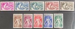 Monaco, Schutz von Mutter und Kind (1941), 10 Werte (*)