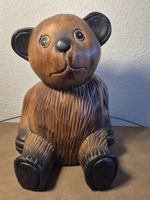 Décoration enfant Ours en bois vintage sculpté à la main