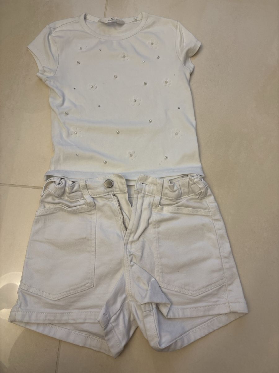 Lotti & Set di vestiti: Haut + short blanc 140-146 cm – Nuovo (secondo la descrizione) da Chêne-Bougeries venduto da Luke17