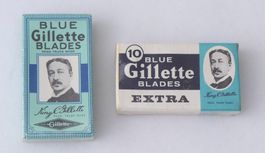 2 Packungen Blue Gillette Blades Extra USA Rasierklingen NEU