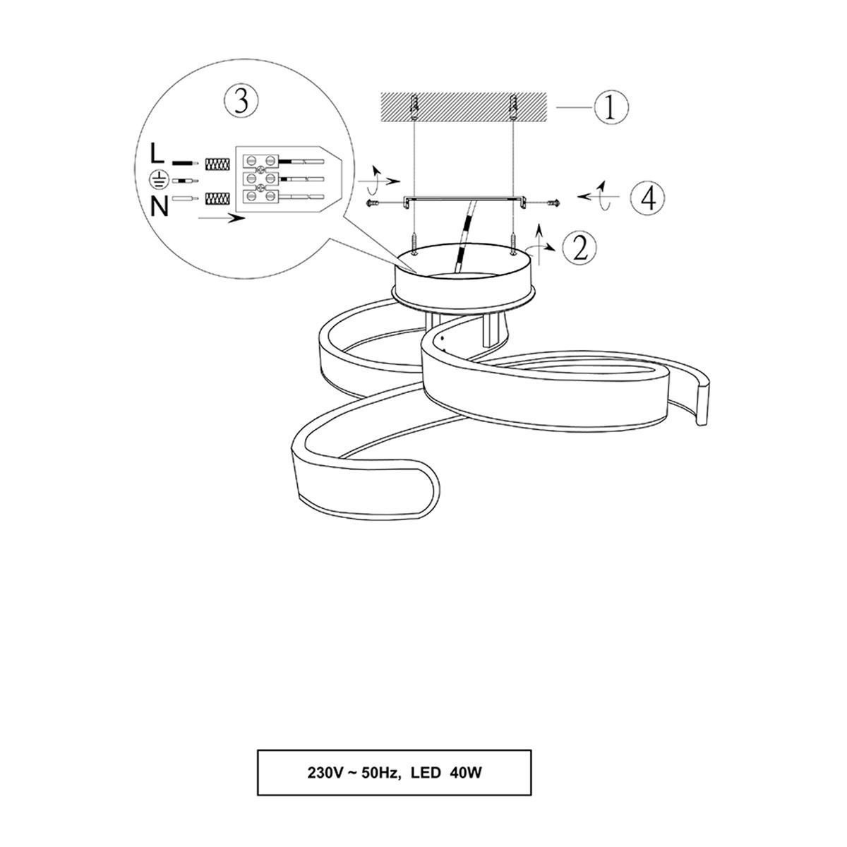 Lustres & lampes de plafonds: LED Deckenleuchte, Dimmer, 54 cm x 52 cm – Neuf (Voir description) à Kreuzlingen par Smart-Light 2