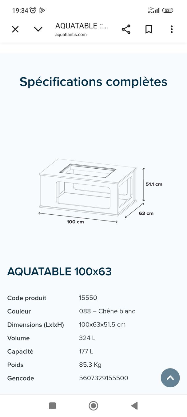 Aquarium: aquarium table – D'occasion à Schwarzsee par Blt1 3