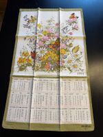 Alba Wandkalender 1994, Stoffkalender mit Blumenmotiv, Top!