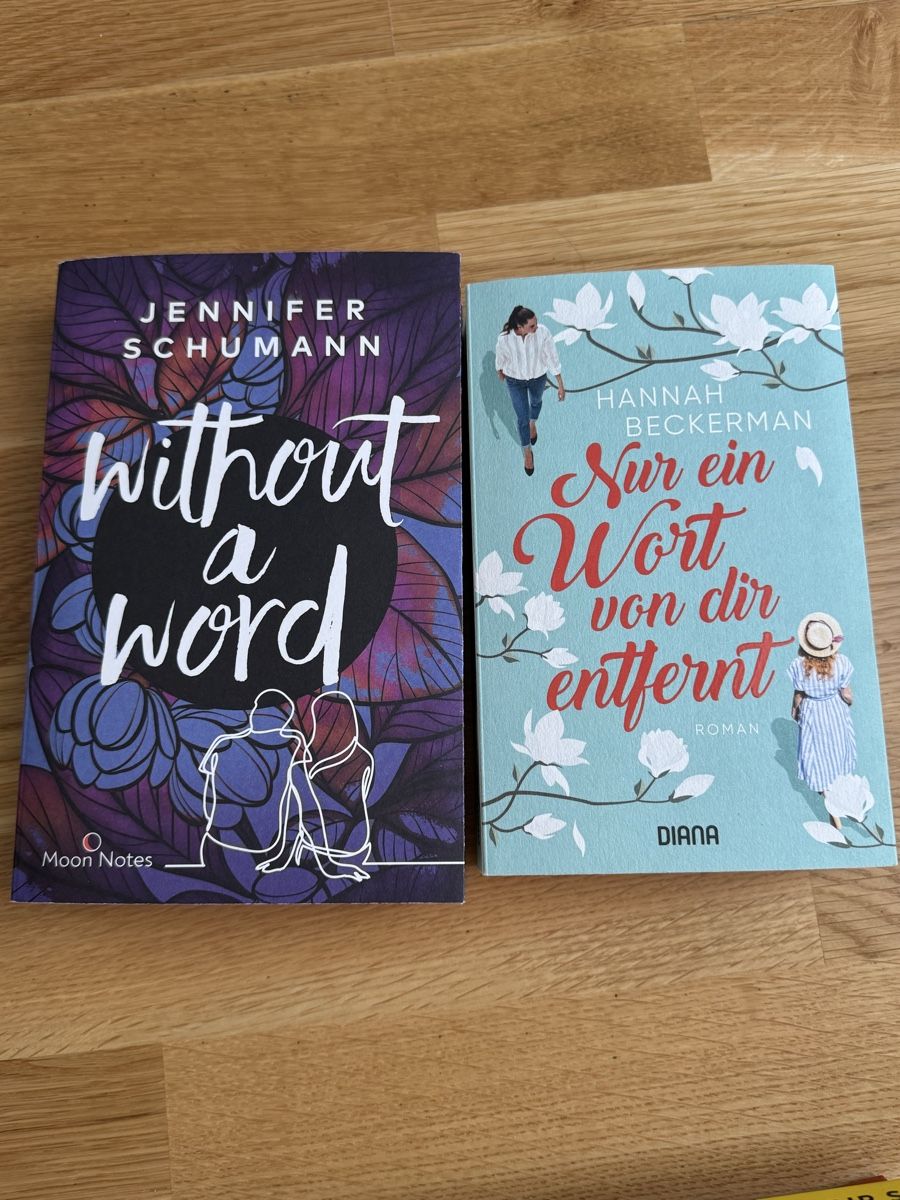 Libri: Zwei Romane: Without a word & nur ein Wort von dir entfernt – Usato da Basel venduto da Susana_