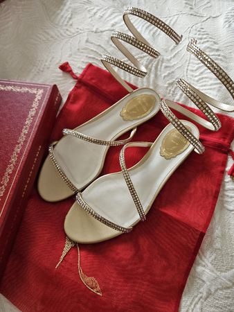 Rene Caovilla Sandalen, 36. Neu, mit Box. Nie getragen.