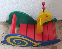 Wisa-Gloria Holz Schaukelschnecke, sehr guter Zustand