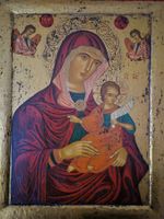 Russische Vintage Ikone 🖼️ Virgin and Child 🎨