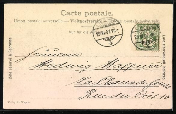 Cartoline postali: Lungern, Lungernsee und Wetterhörner, U – Usato da Berlin venduto da bartko-reher 1