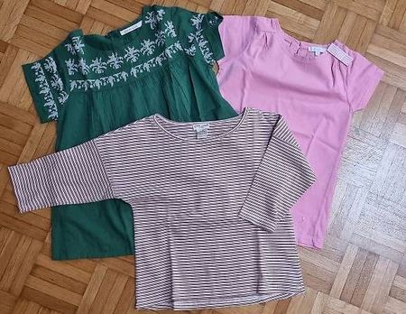 3 Tops Jacadi, Monoprix, Cyrillus (128 cm)