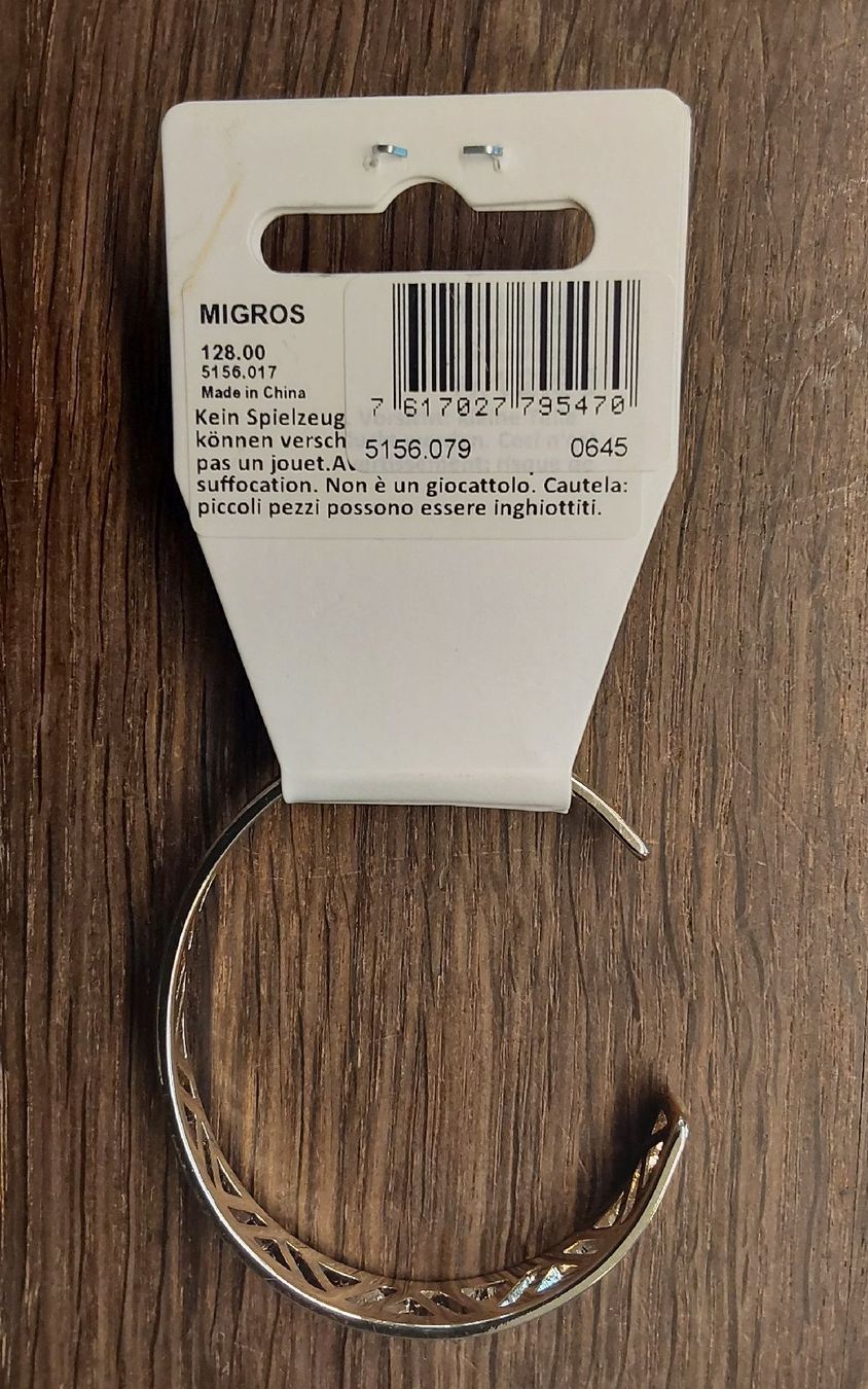 Bracciali & Braccialetti: Armspange Migros neu – Nuovo e nell'imballaggio originale da Köniz venduto da scopello12 1