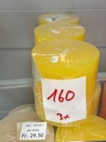 160 Posten Raureif Stumpen Kerze/n 120 x 120 aus Liquidation