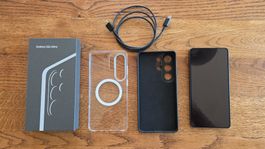 Samsung Galaxy S26 Ultra 256GB, Black + 2 Cases - wie NEU