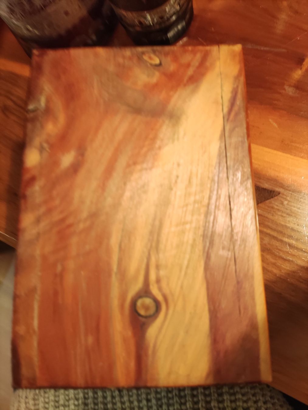 Dosen: Massive kleine Holz Schatulle Dose Handarbeit – Gebraucht aus Solothurn von Csw1 4