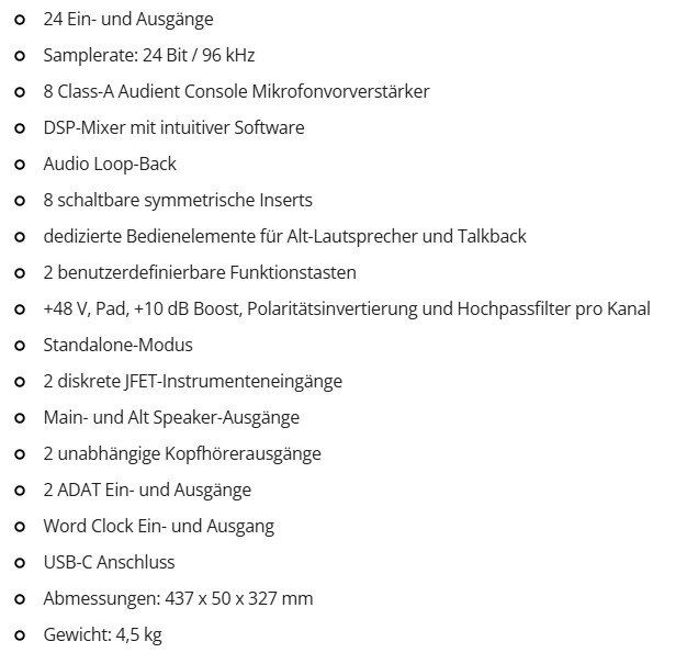 Attrezzatura per studi di registrazione: Audient iD48 Audio Interface neuwertig mit OVP – Usato da Inwil venduto da Barmi0 4
