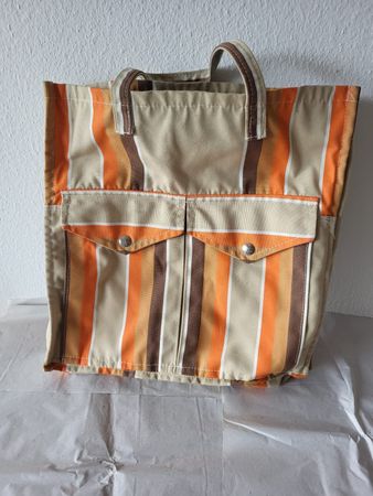 Retro-Chic! Handtasche mit Streifenmuster - top Zustand!