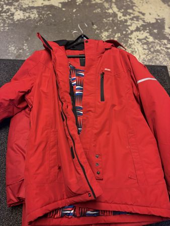 Rote ZASPORT Winterjacke Olympia Russland, Grösse M