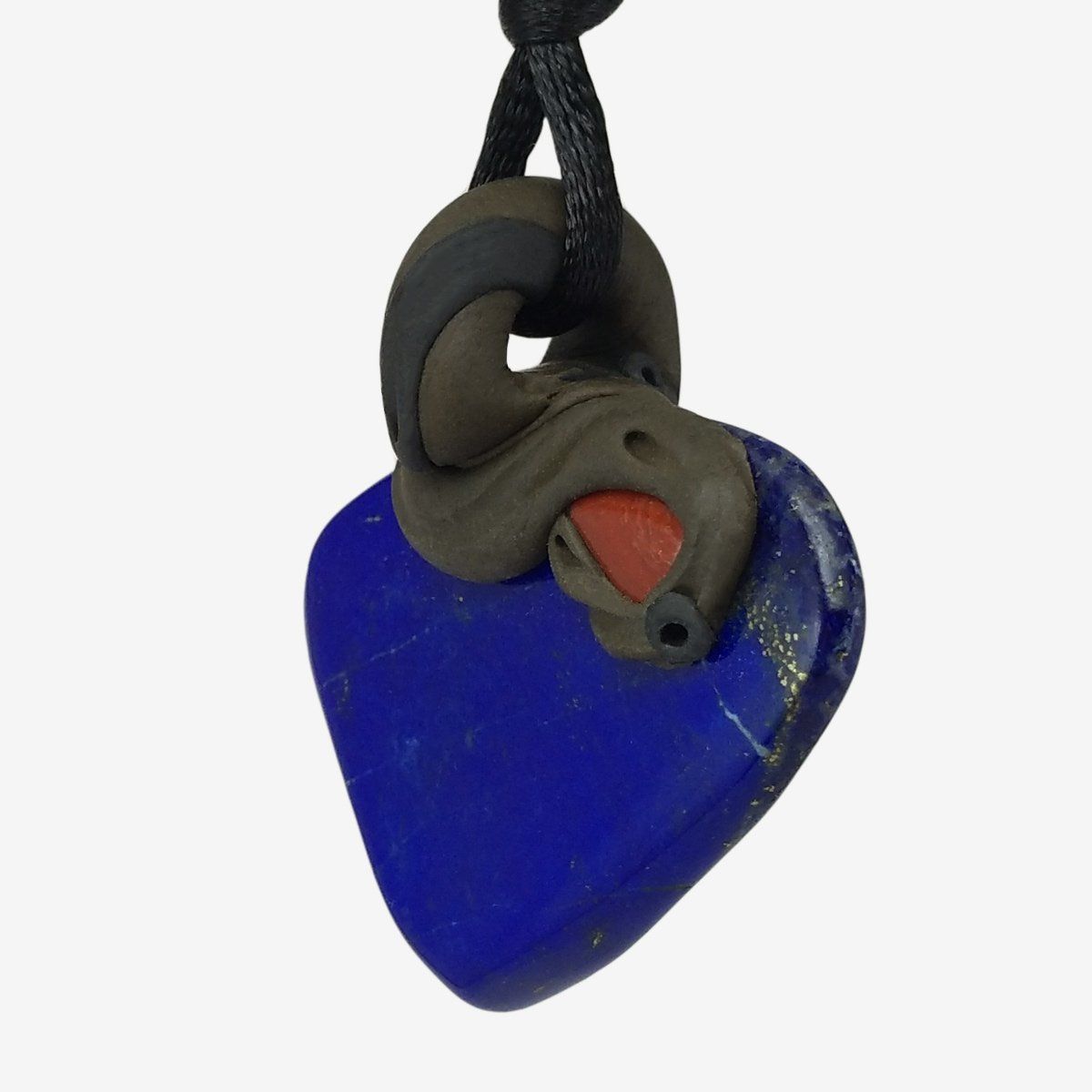 Minerali & Pietre curative: Lapislazuli Steinanhänger mit rotem Jaspis – Nuovo e nell'imballaggio originale da Meilen venduto da Kaleidoskopia 1