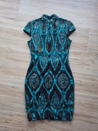 Pailetten Cocktailkleid, Gr. S