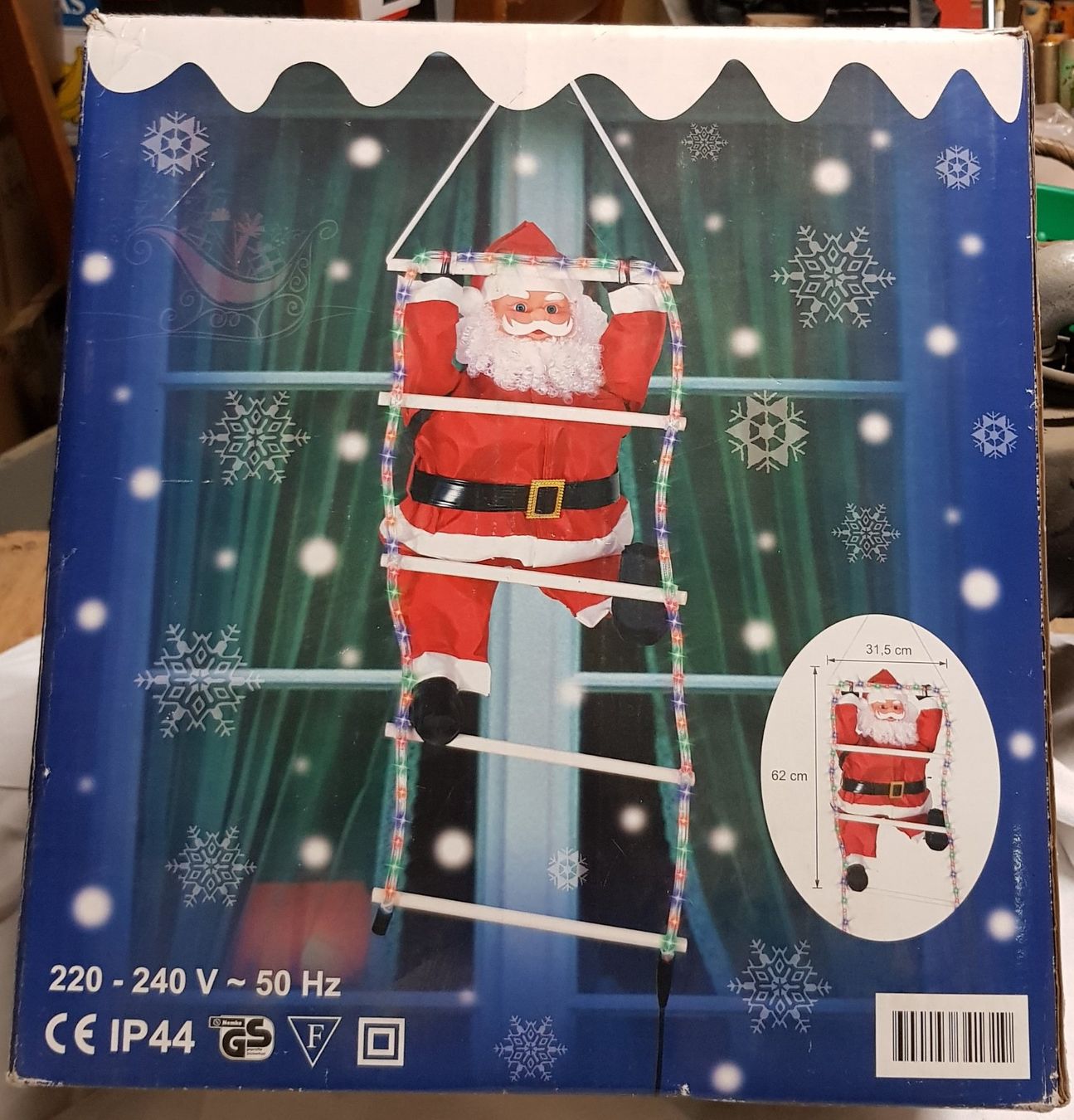 Alle Dekorationen: Weihnachtsmann Leiter Deko mit Lichter, Top Zustand! – Gebraucht aus Kirchberg SG von Bibsli
