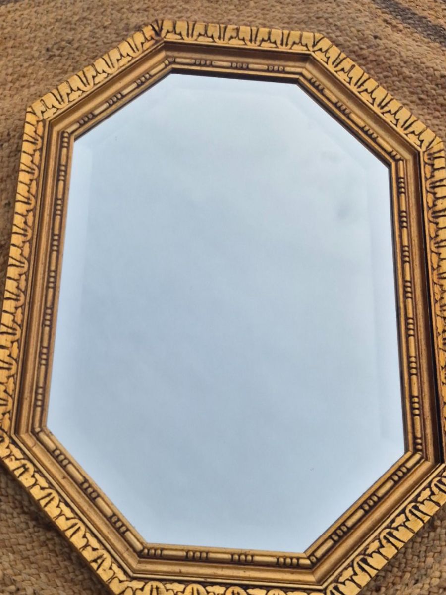 Spiegel: Miroir octogonal biseauté avec cadre doré – Gebraucht aus Fribourg von tameab 1