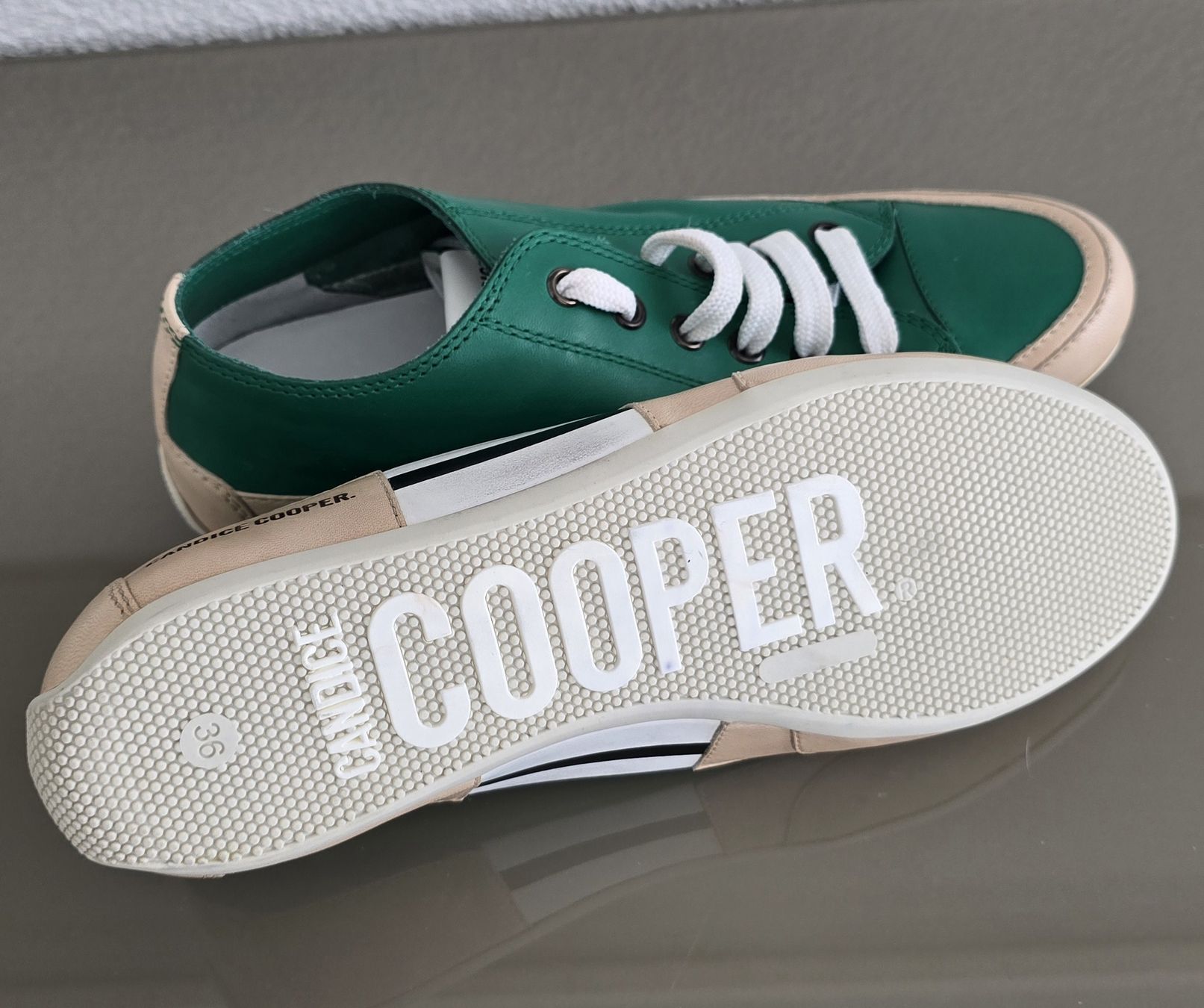 Cooper Scarpe da donna: Sneaker Candice Cooper 36 Leder grün – Nuovo e nell'imballaggio originale da Untereggen venduto da cla_kb2w 3