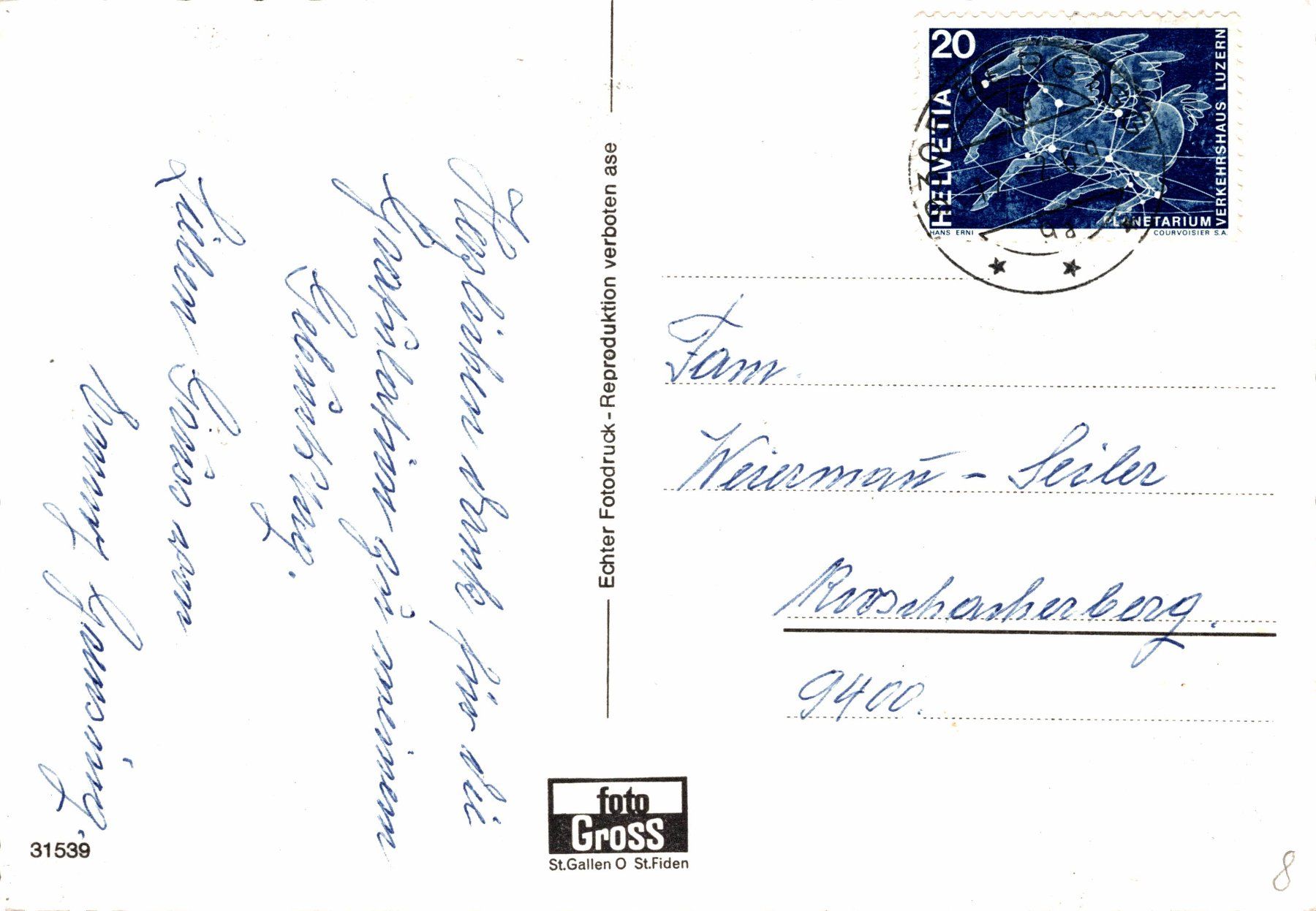 Cartoline postali: Berg / SG. Pfarrkirche St. Michael – Usato da Bronschhofen venduto da Astore 1