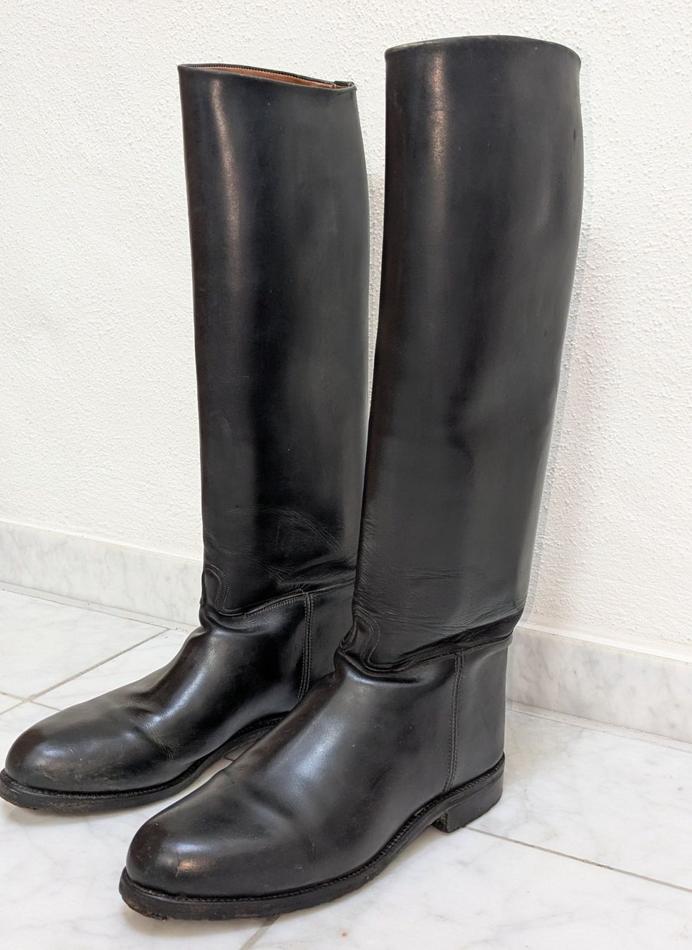 Scarpe da uomo: Reitstiefel Leder Gr. 41 mit Spanner – Usato da Giffers venduto da agu25 1