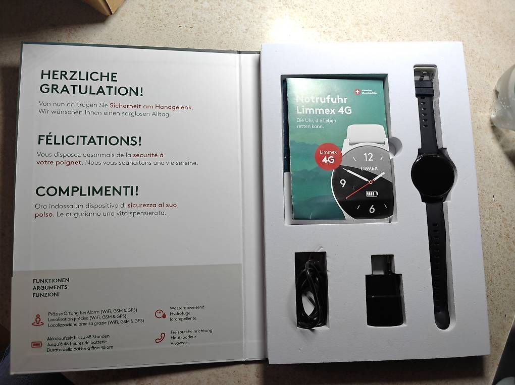 Smart Smartwatch: Limmex Notrufuhr 4G – Usato da Luterbach venduto da Fighterlord 1