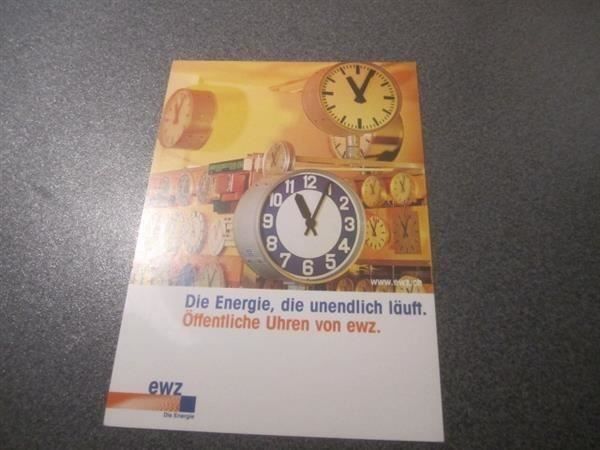 Cartes postales: Werbe-Ansichtskarte EWZ Uhren – D'occasion à Zürich par abraxas1291