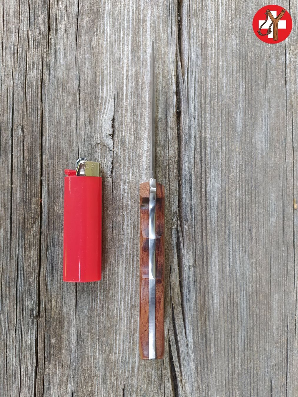 Zubehör: Jagdmesser mit Lederscheide – Neu (gemäss Beschreibung) aus Tumegl/Tomils von Steinschleuder-Shop 3